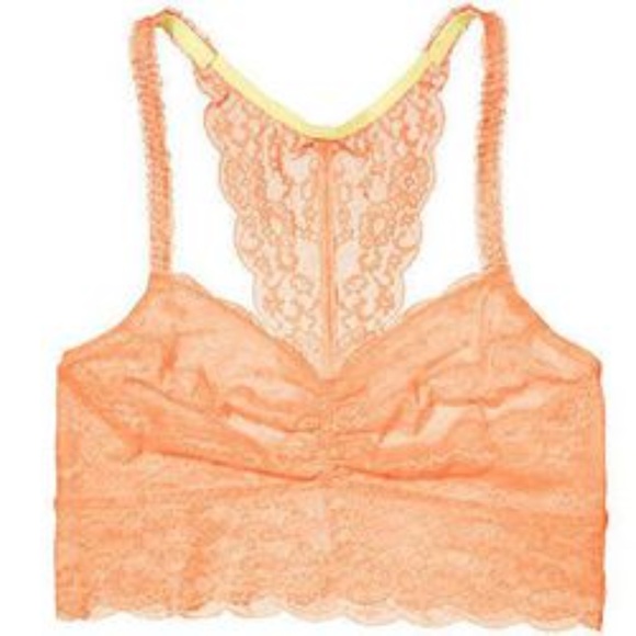 PINK Victoria's Secret Other - PINK Victoria's Secret Peach Lace Bralette